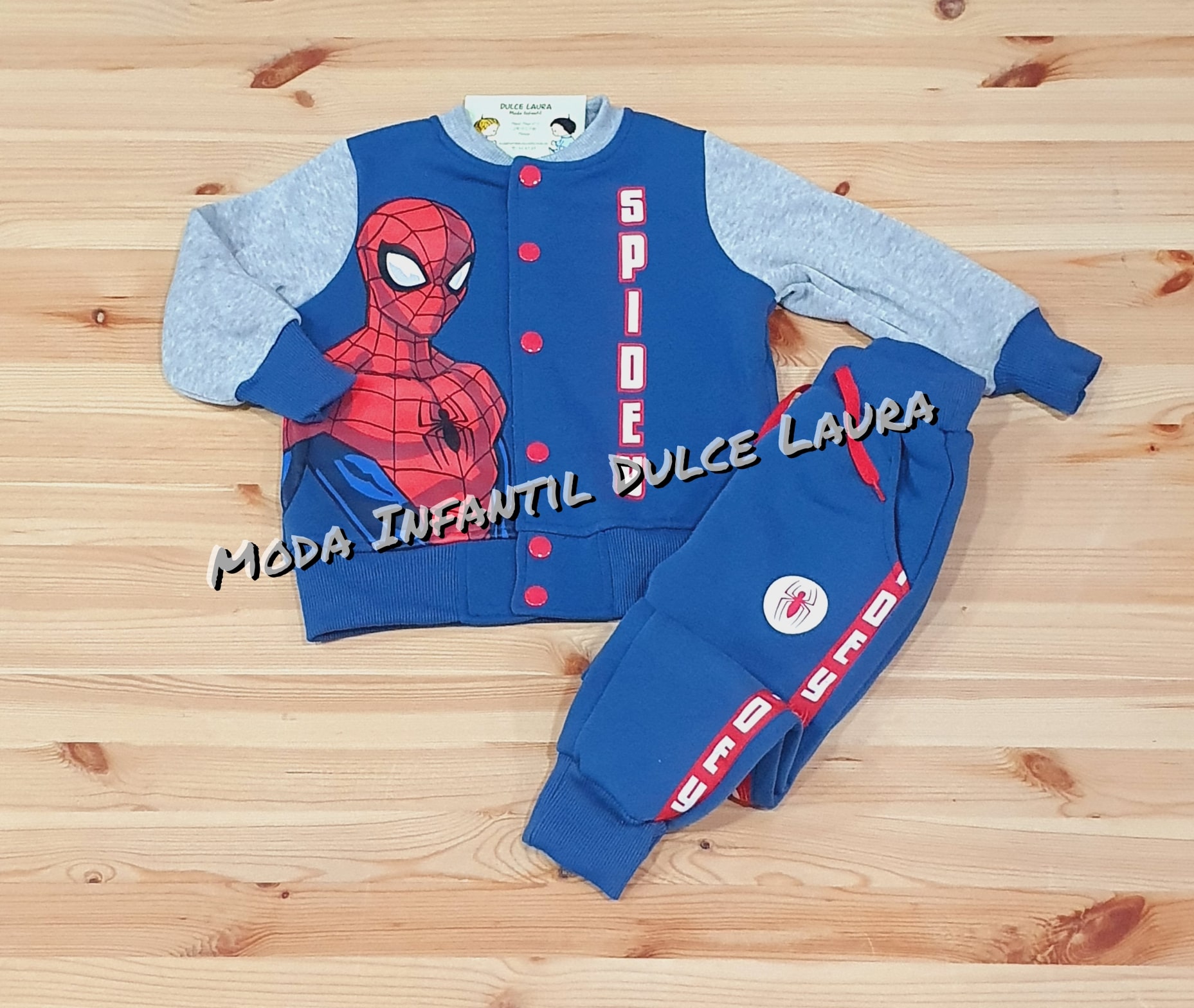 Chandal Spiderman 2 a 8 años azul marino - Modas Dula