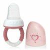 Alimentador antiahogo silicona corazones rosa