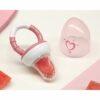 Alimentador antiahogo silicona corazones rosa - Imagen 3