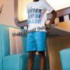 Conjunto camiseta paradise pantalón azul 2 a 16 años - Imagen 3