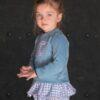 Conjunto sudadera ranita con volantes turquesa La Ormiga 6 a 36 meses