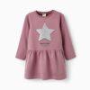 Vestido lila con dibujo de estrella 3 a 14 años