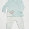 Chandal bebe verde conejito 0 a 6 meses