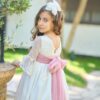 Vestido niña po volante con fajin rosa 160050410 La Ormiga desde 4 hasta 12 años - Imagen 2