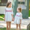 Vestido niña po volante con fajin rosa 160050410 La Ormiga desde 4 hasta 12 años