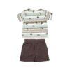 Conjunto camiseta rayas con bolsillo y pantalón 12 meses a 8 años - Imagen 2