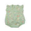 Pelele verde con dibujo de frutas 1 a 24 meses
