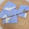 Conjunto lana abrigo con polaina c7000 azul eléctrico 1 mes a 12 meses - Imagen 2