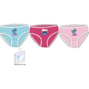 Pack 3 braguitas stitch desde 2 hasta 8 años