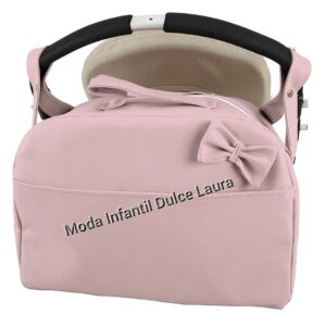 Bolso polipiel lazo rosa