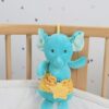 Peluche actividades bebé elefante verde 21477