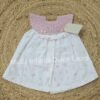 Vestido hilo y tela estampada rosa maquillaje v7209 desde 1 mes hasta 12 meses - Imagen 2