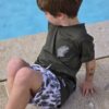 Conjunto verde hojas camiseta corta y pantalon corto desde 3 años hasta 14 años - Imagen 2