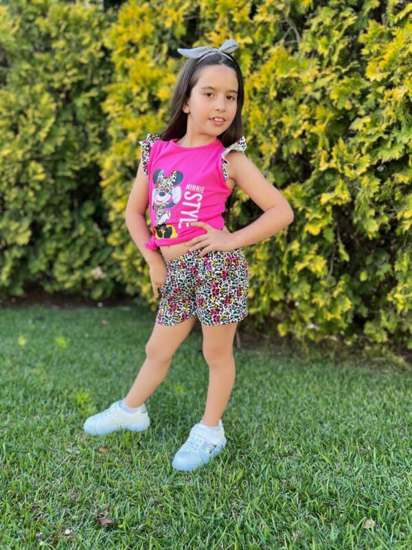 Conjunto minnie camiseta corta y pantalón desde 4 años hasta 14 años - Imagen 4