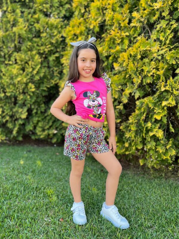 Conjunto minnie camiseta corta y pantalón desde 4 años hasta 14 años