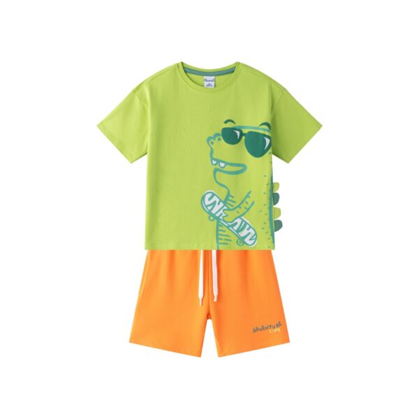 Conjunto Dino naranja y verde desde 2 hasta 6 años