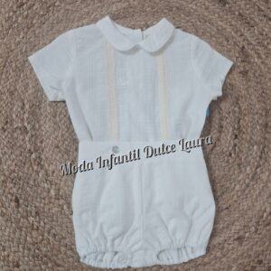 Conjunto ceremonia beige 2115 6 a 24 meses