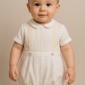 Conjunto ceremonia beige 2115 6 a 24 meses