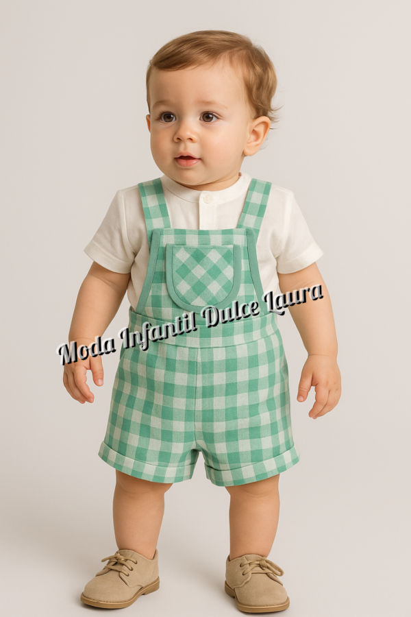 Peto vichy verde la ormiga desde 6 meses hasta 36 meses 200262604