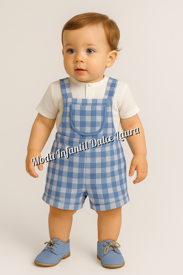 Peto vichy azul la ormiga desde 6 meses hasta 36 meses 200251404