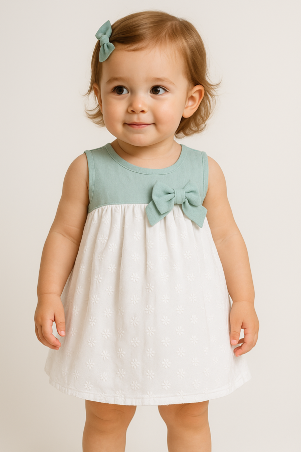 Vestido Ática verde mint Excellentt 6 meses a 6 años