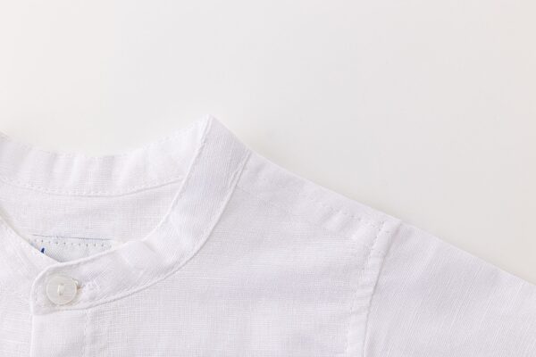 Camisa de bebé niño con cuello mao desde 6 meses hasta 24 meses - Imagen 3