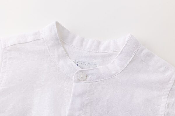 Camisa de bebé niño con cuello mao desde 6 meses hasta 24 meses - Imagen 4