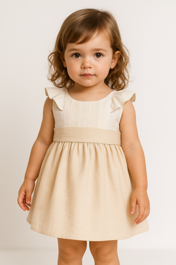 Vestido infantil niña Roche Camel 0562CA 3 a 10 años