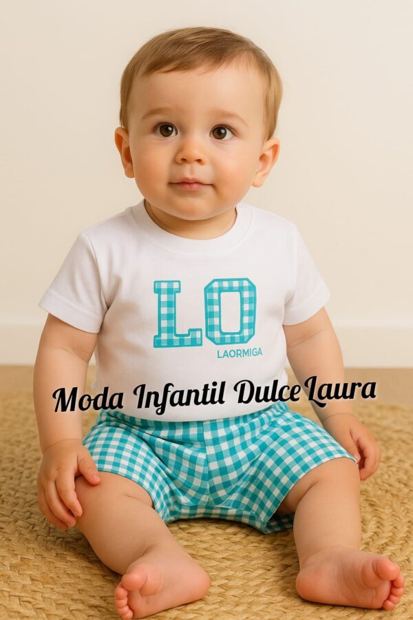 Conjunto turquesa niño desde 6 meses hasta 36 meses 20012201