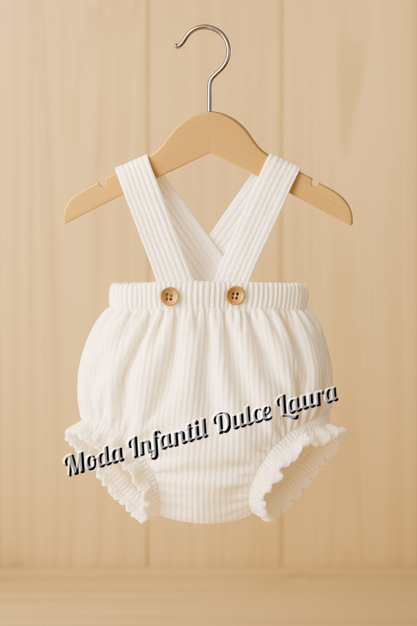 Peto rodas blanco desde 1 mes hasta 24 meses T8710
