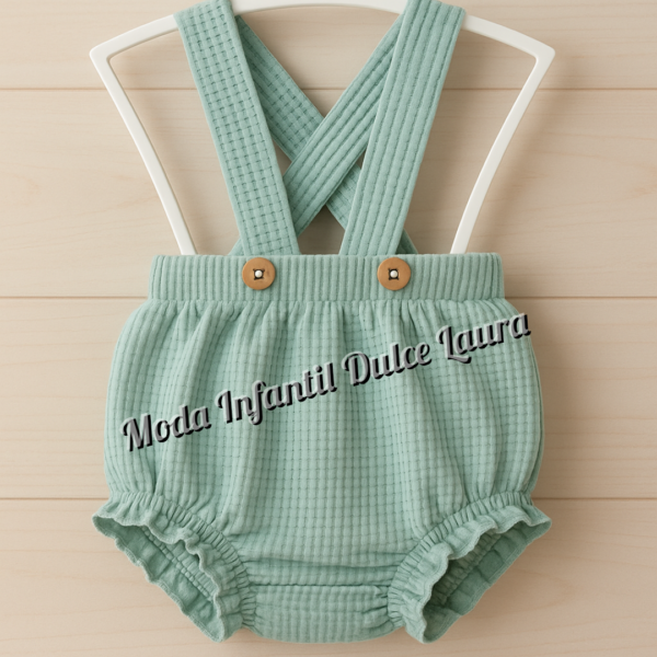 Peto rodas verde mint desde 1 mes hasta 24 meses T8710