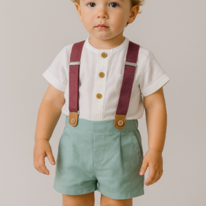 Conjunto camisa con tirantes y pantalon Bolonia 12 meses a 4 años