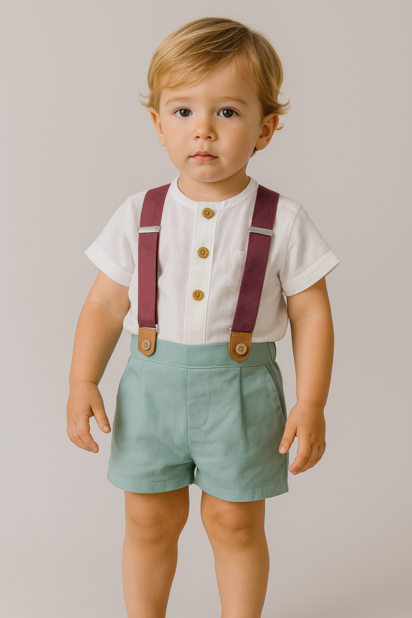 Conjunto camisa con tirantes y pantalon Bolonia 12 meses a 4 años