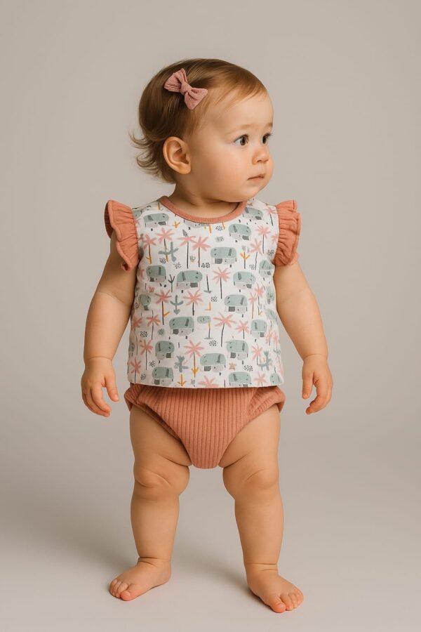Conjunto pololo Tindar color rosa 1 a 36 meses