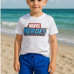 Conjunto Marvel camiseta y pantalón corto desde 2 hasta 8 años