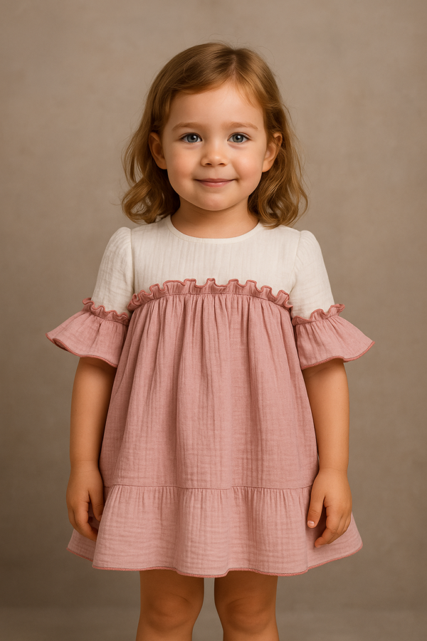 Vestido infantil La Caleta 0566VER-24 4 a 10 años