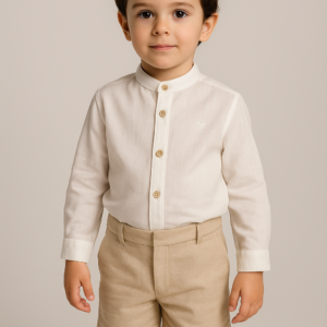 Traje infantil niño bermuda beige Roche 1245VER-24 3 a 8 años