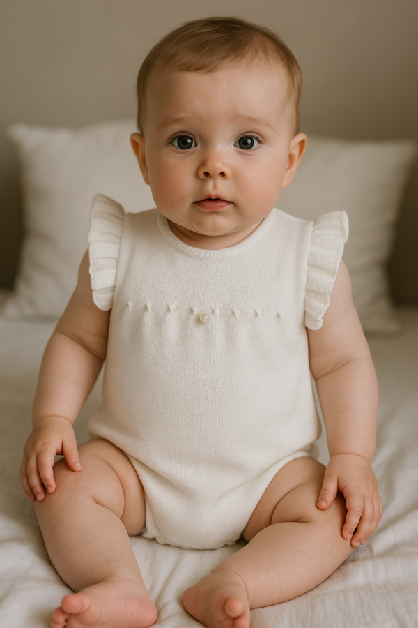 Pelele hilo wedoble 10305 1 a 24 meses blanco