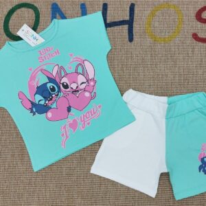 Conjunto Stich turquesa desde 6 hasta 14 años
