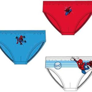 Pack 3 slip spiderman niños de 2 a 8 años