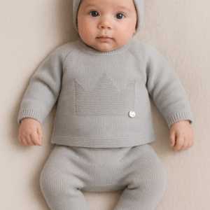 Conjunto hilo C2014 00 a 12 meses gris