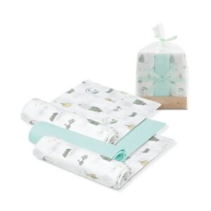 Pack 3 gasas bambu interbaby 55x70cm