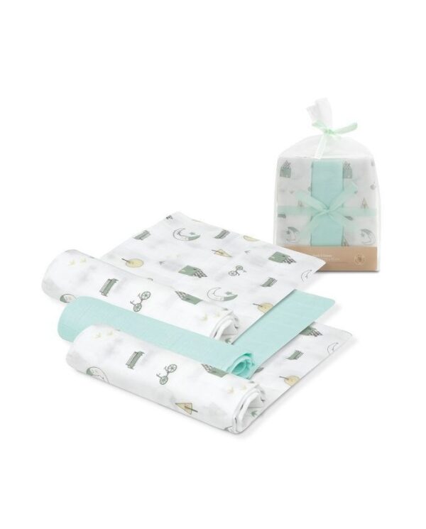 Pack 3 gasas bambu interbaby 55x70cm