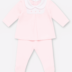 Conjunto bebé blanco y rosa desde 0 hasta 3 meses 28826