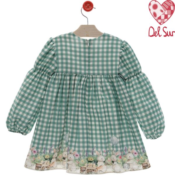Vestido infantil familia botones desde 2 años hasta 6 años - Imagen 2