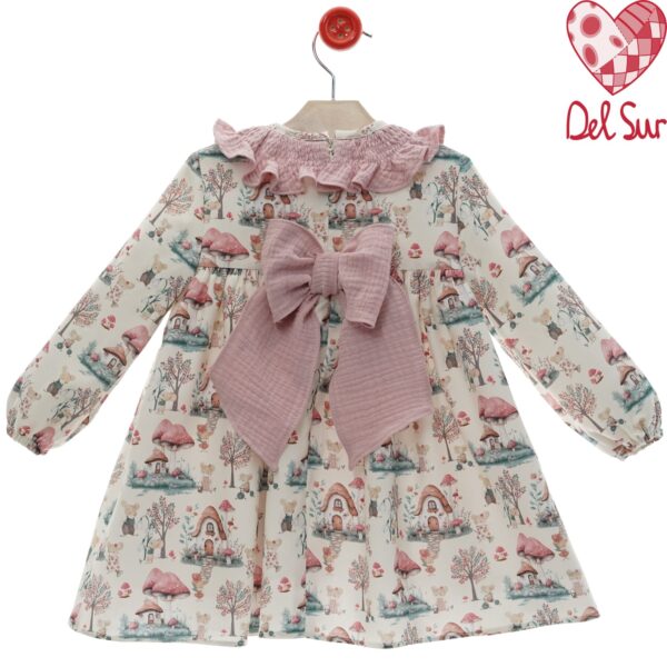 Vestido infantil familia maniqui desde 2 años hasta 8 años - Imagen 2