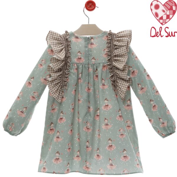 Vestido infantil familia purpurina desde 2 años hasta 8 años - Imagen 2