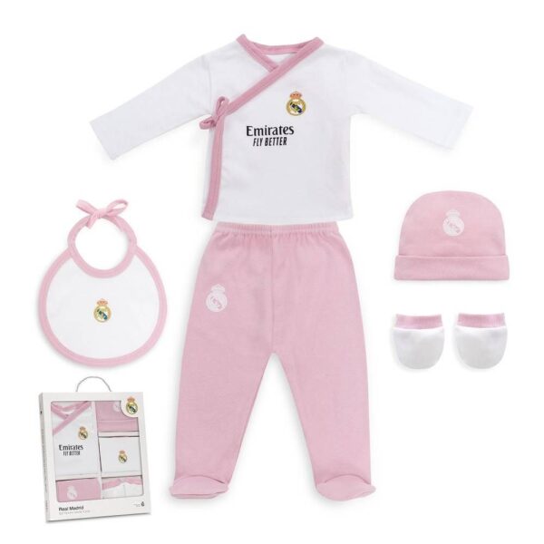 Set Primera Puesta 100% Algodón REAL MADRID Rosa