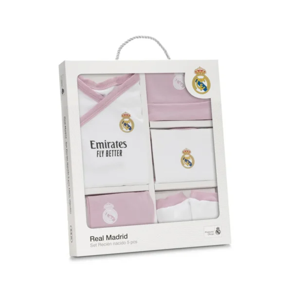 Set Primera Puesta 100% Algodón REAL MADRID Rosa - Imagen 2