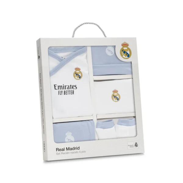 Set Primera Puesta 100% Algodón REAL MADRID azul - Imagen 2
